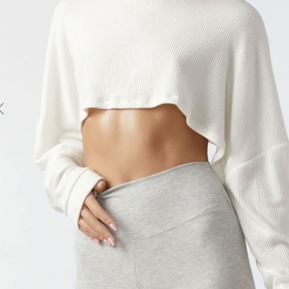 Joah Brown Tops - Joah Brown Slouchy Crop Pullover